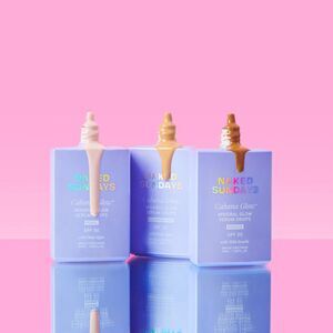 Naked Sundays CabanaGlow SPF 50 Glow Serum Drops Trio Bronze Illuminating Pearl